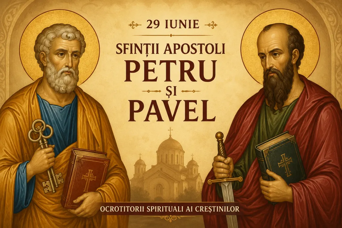 Sărbătoare mare azi: Sfinții Apostoli Petru și Pavel, cinstiți pe 29 iunie. Cine au fost cei doi mari propovăduitori ai creștinismului