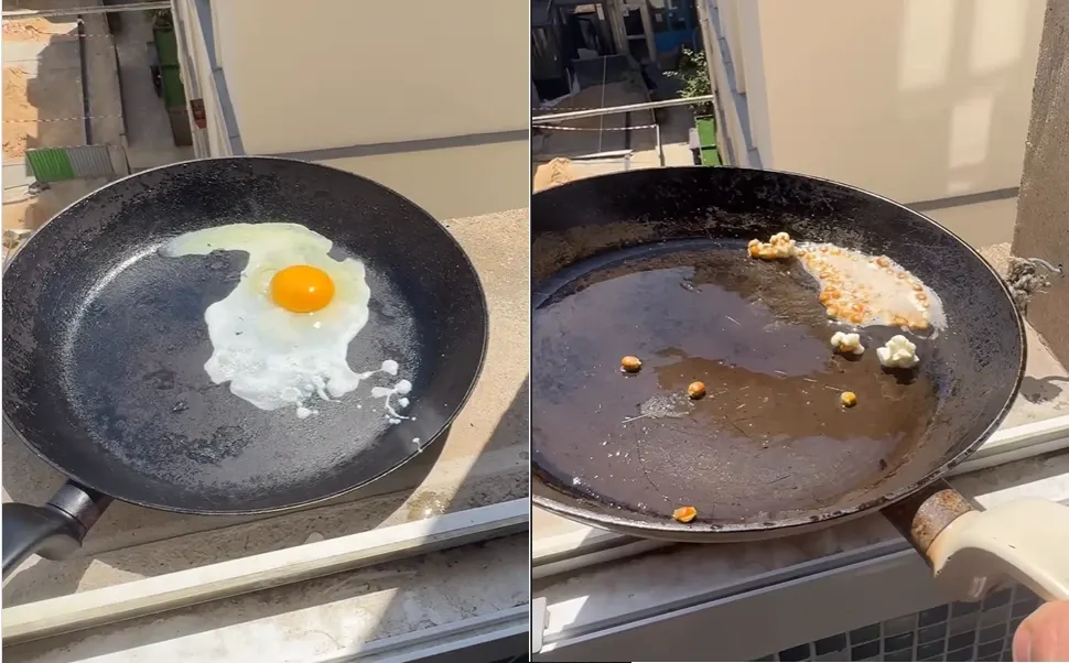 Francezii au ajuns să gătească ouă, friptură și popcorn direct în soare - VIDEO