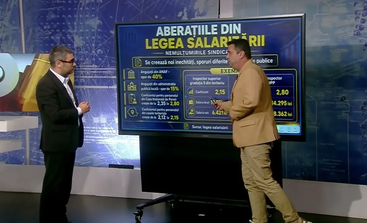 Aberații în noua Lege a salarizării: aceeași funcție, dar aproape 2.000 de lei diferență la salariu