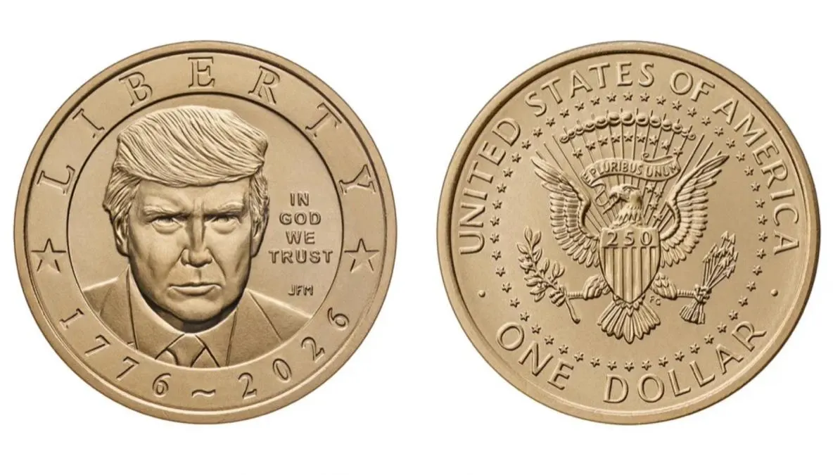 Donald Trump va apărea pe o nouă monedă de aur de un dolar, emisă pentru aniversarea a 250 de ani de la independența SUA