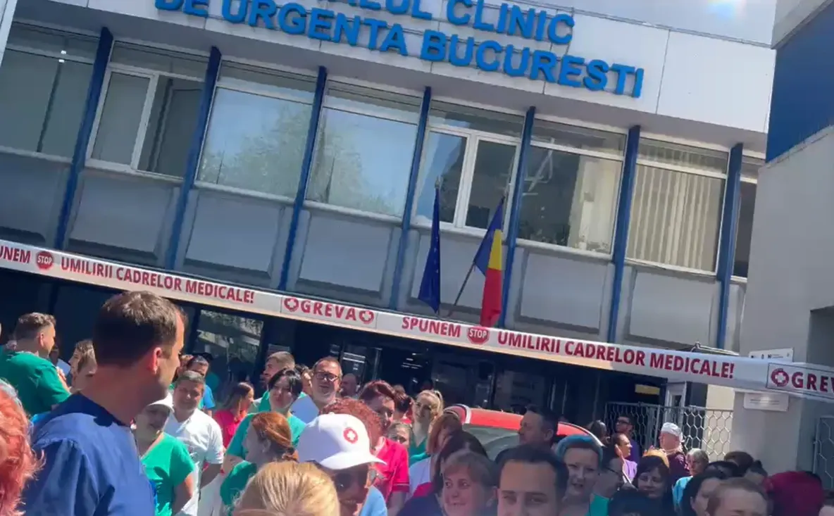 „Este o bătaie de joc”. Greva din spitale continuă, iar sindicaliștii amenință să mute protestele în stradă