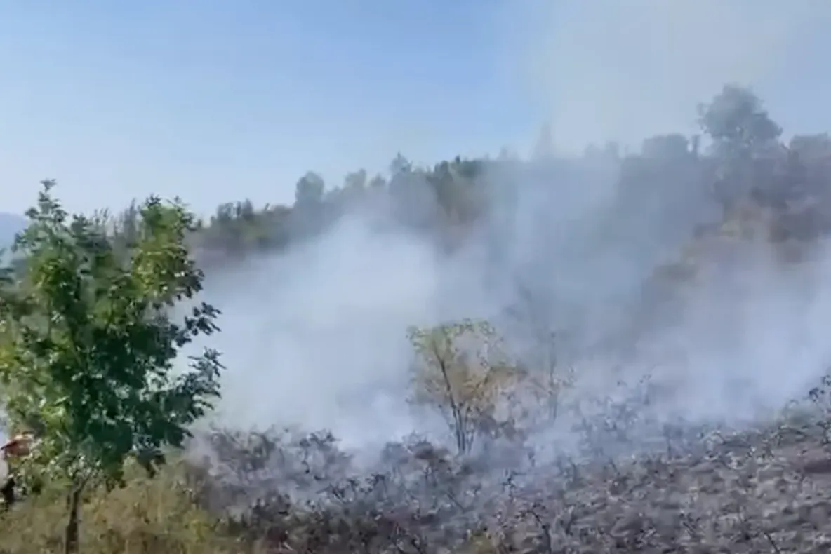 Incendiu de vegetație uscată și pășune la Sichevița, județul Caraș-Severin. Intervin pompierii ISU și două elicoptere Black Hawk