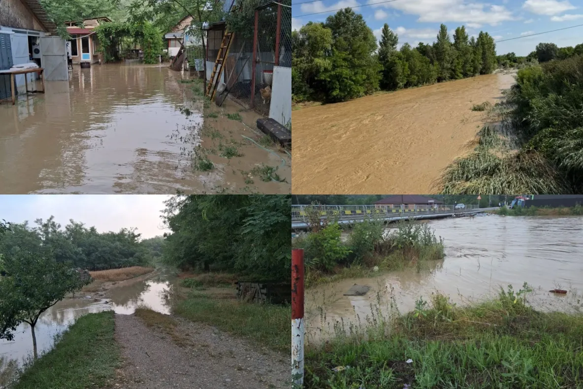 Județul Olt, măturat de furtuni. Mai multe gospodării au fost inundate – FOTO