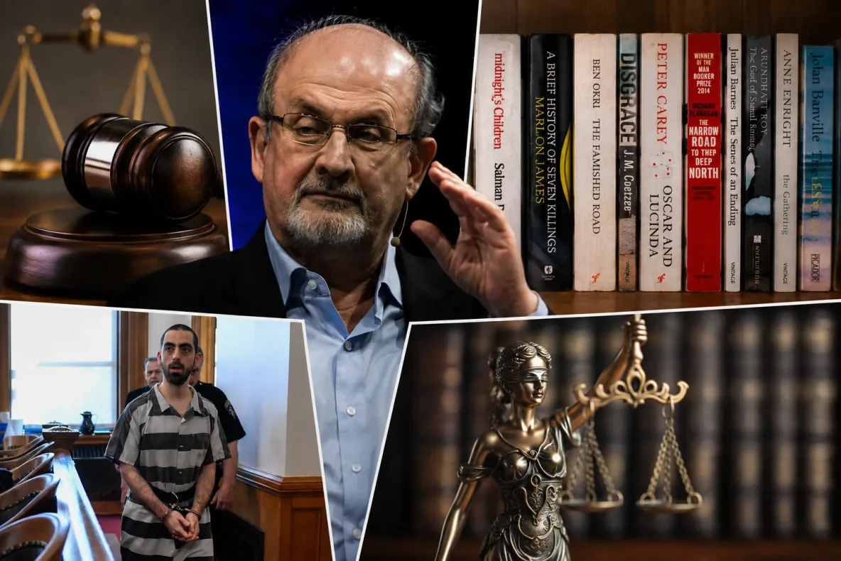Autorul „Versetelor satanice”, din nou în centrul atenției. Atacatorul lui Salman Rushdie, condamnat pentru terorism: ce pedeapsă riscă