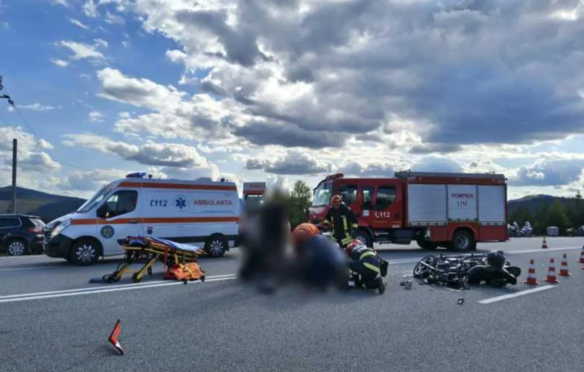 Accident cumplit în Pasul Mestecăniș: un motociclist de 46 de ani a murit FOTO