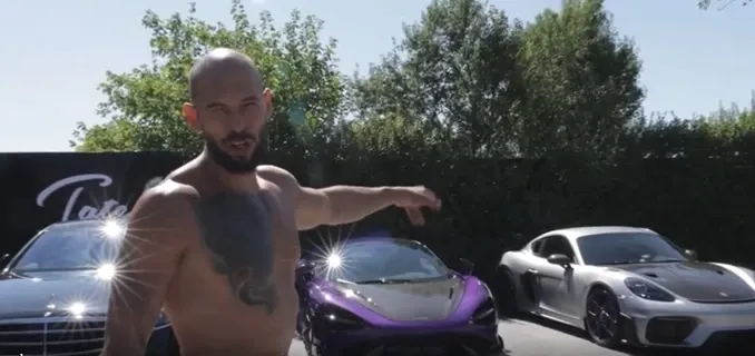 Mașinile de lux cu care se afișau frații Tate erau închiriate. Ce arată actele