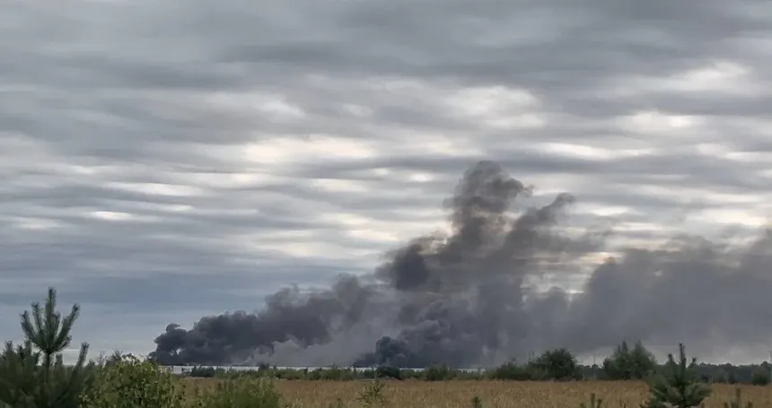 Un nou atac cu drone asupra „Amazonului rusesc”. Incendiu și pagube la un depozit aflat la 180 de kilometri de Moscova - VIDEO