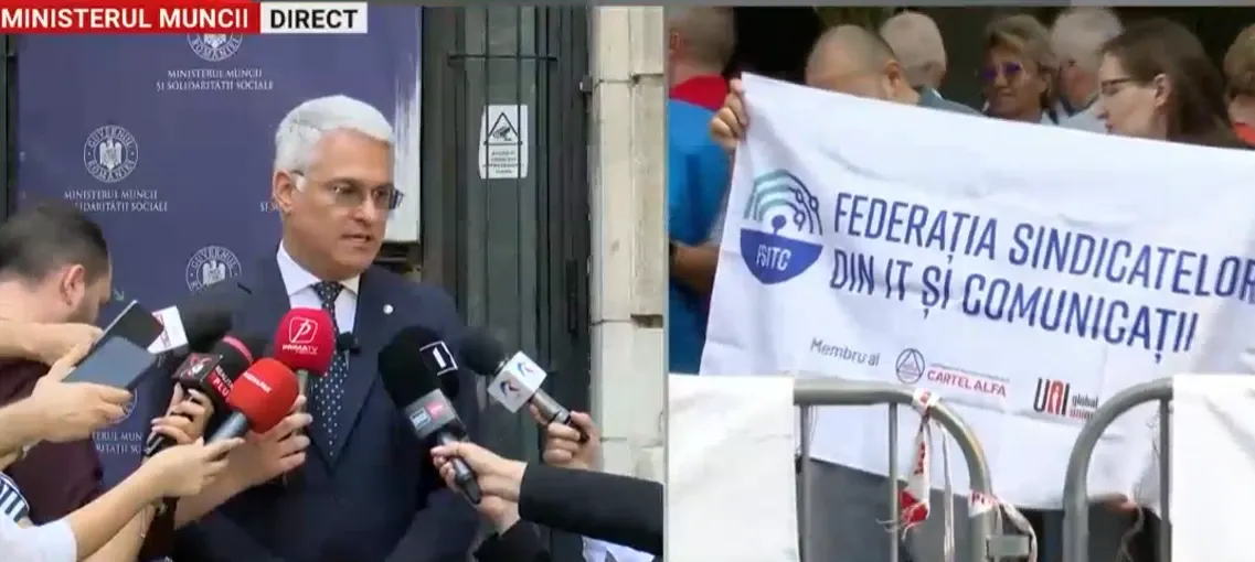 Ministrul Pîslaru cheamă sindicaliștii la discuții: „Pe de o parte, confederațiile sindicale spun că guvernul nu are legitimitate și că ar trebui să nu facă nimic”