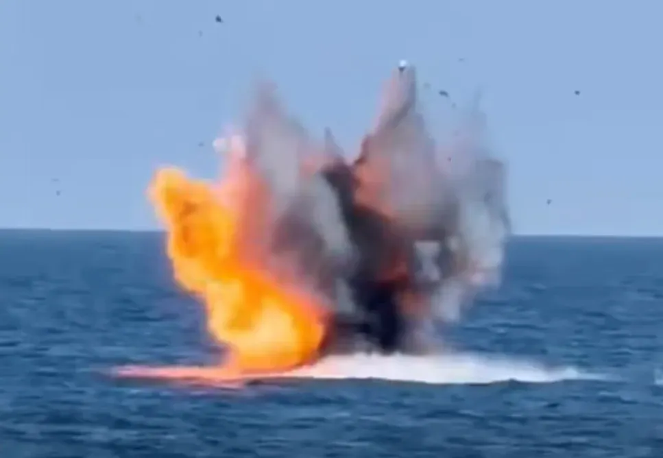 Explozie în Marea Neagră. Două drone Gerbera, distruse de Armata Română în zona Neptun Deep - VIDEO