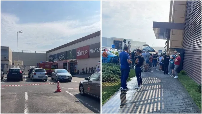 Incendiu la mall-ul din Deva: aproximativ 310 persoane au ieșit din clădire după ce complexul s-a umplut de fum