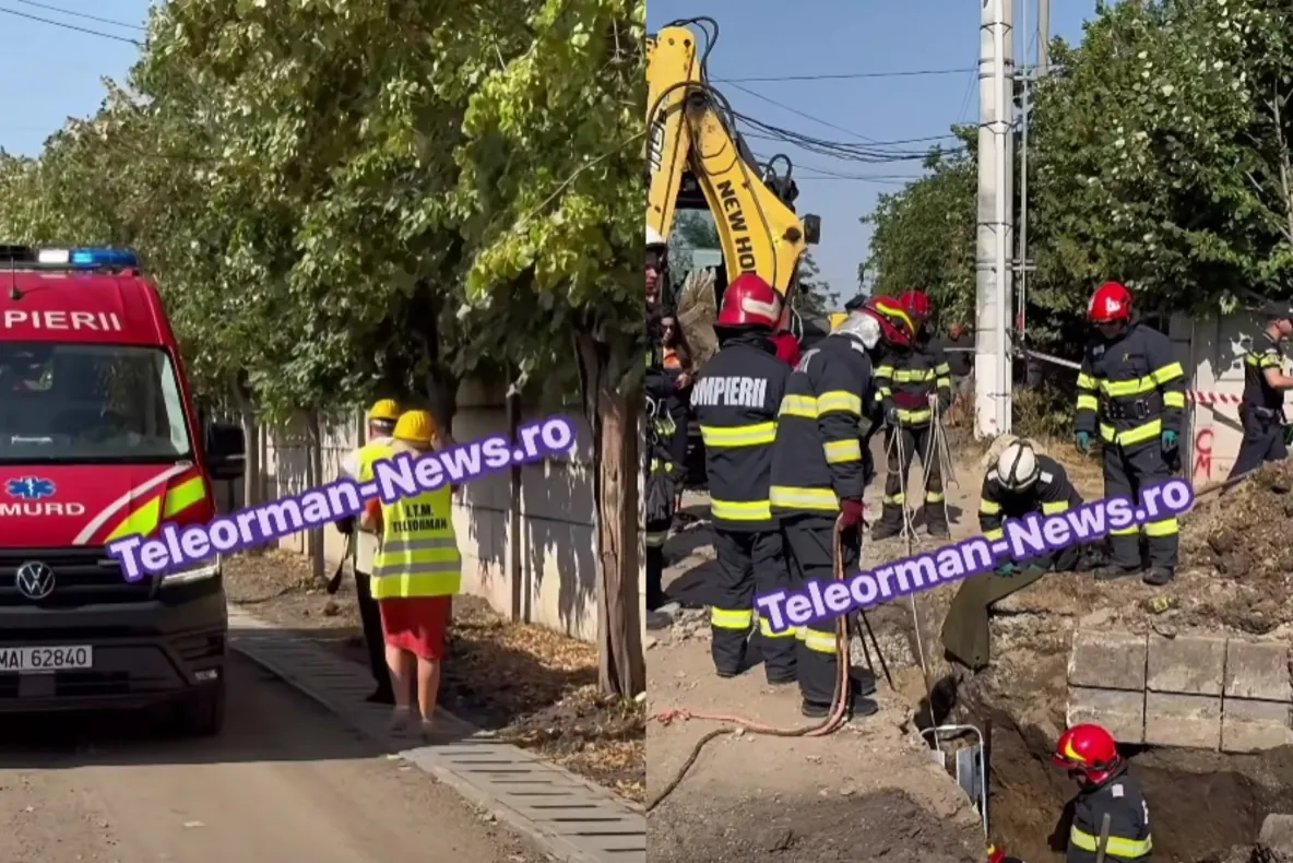 Un muncitor de 37 de ani a murit după ce un șanț s-a surpat peste el