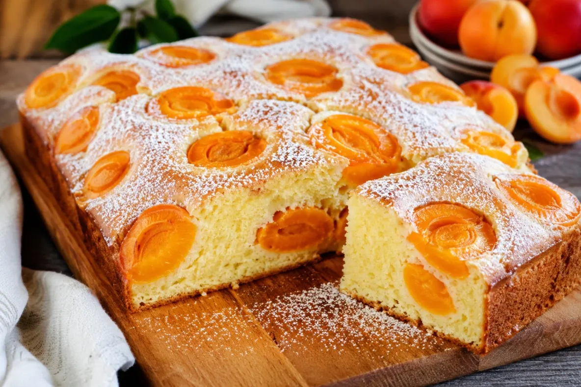 Pandișpan cu caise, desertul verii care cucerește pe toată lumea. Secretul unui blat perfect pufos