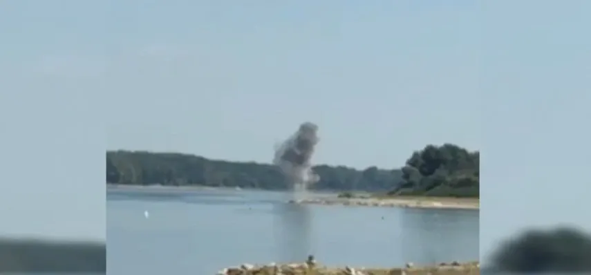 A fost detonată stânca de pe Dunăre pentru a crește debitul către Cernavodă – VIDEO