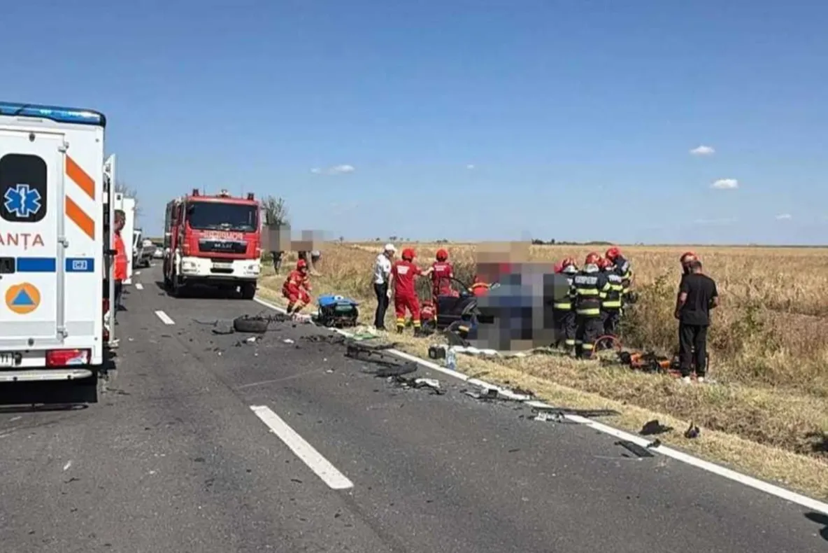 Accident grav în Dolj, pe DN 65C: o femeie a murit, iar trei persoane au ajuns la spital
