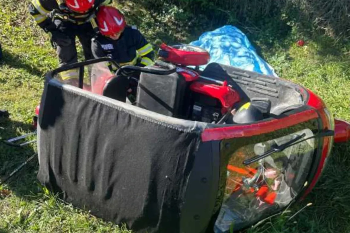 Accident mortal în județul Argeș. Un bărbat de 79 de ani a murit după ce s-a răsturnat cu un motociclu