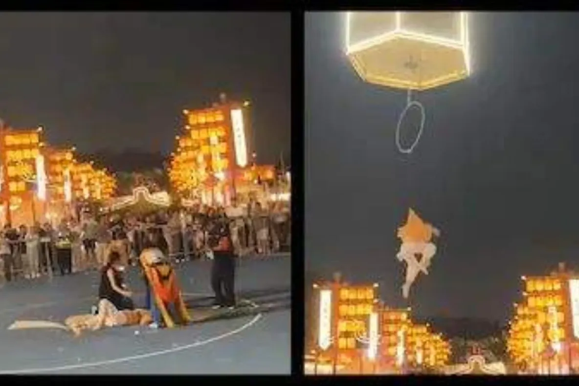 Accident în timpul unui spectacol. O acrobată a căzut de la peste 10 metri sub privirile spectatorilor