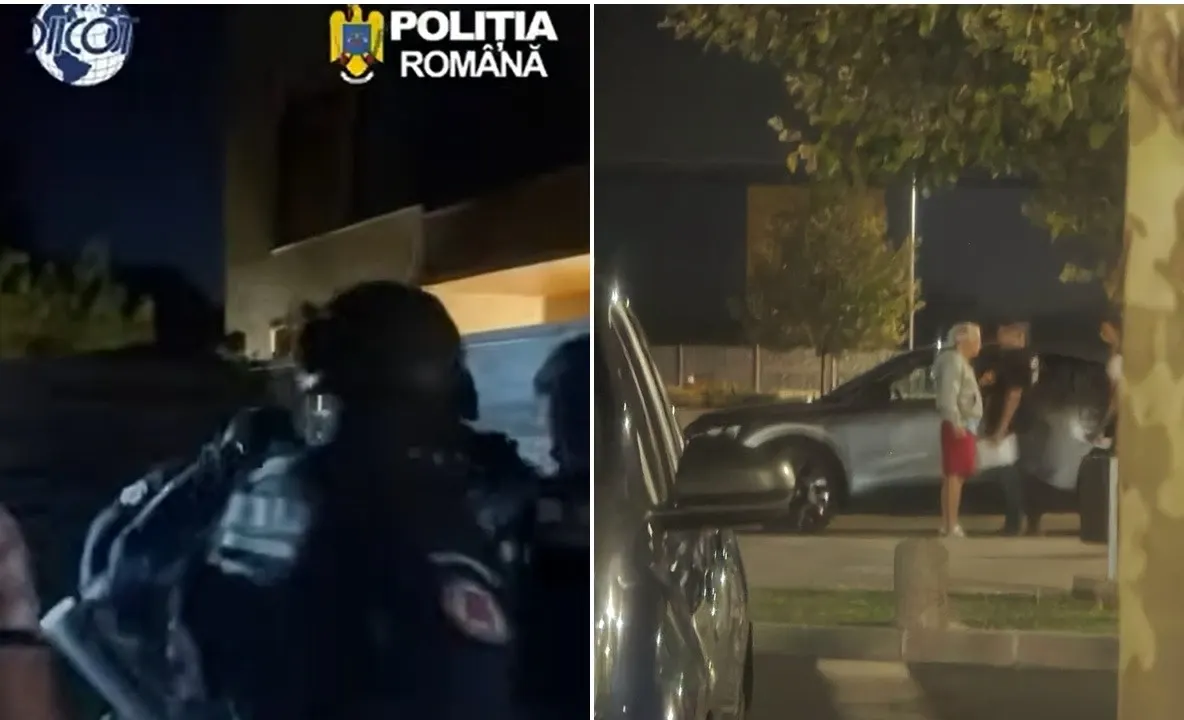 Noi imagini cu momentul intrării mascaților în vila lui Călin Gedorgescu - VIDEO