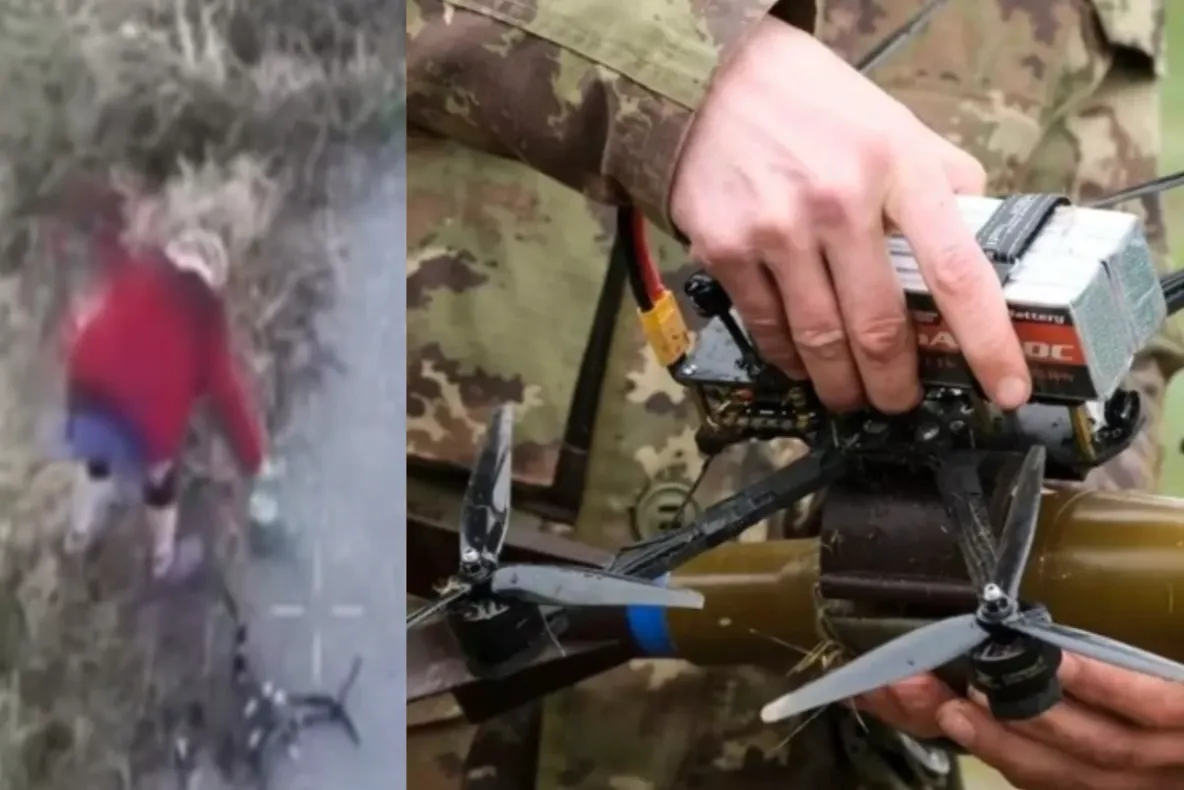 Bunică din Ucraina dezamorsează o dronă rusească cu fibră optică din câteva mișcări. Imaginile au devenit virale