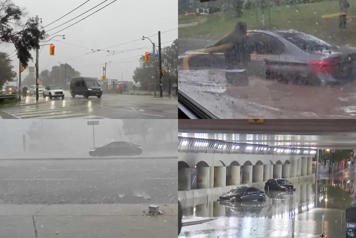 Furtuni violente în Toronto. Peste 50.000 de locuințe au rămas fără energie electrică-VIDEO