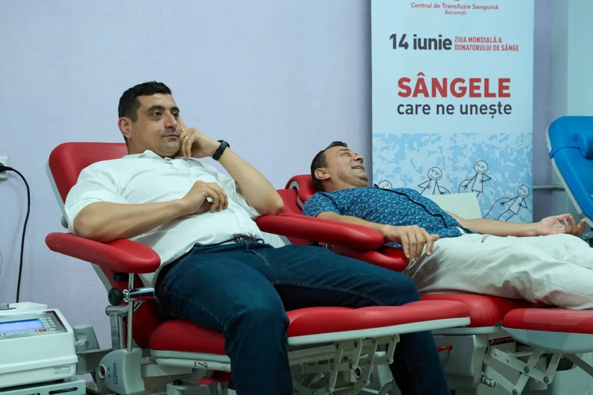 George Simion a donat sânge: „Suntem alături de fiecare român care are o durere”