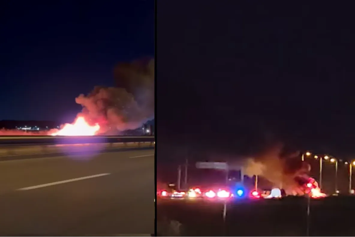 Incident grav pe A3 București–Ploiești: trafic blocat după ce un vehicul a luat foc