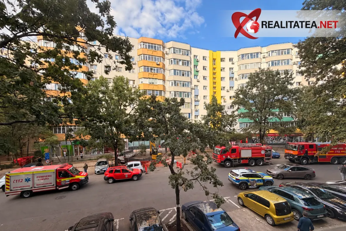 Mobilizare de amploare în Sectorul 5 al Capitalei. Posibil incendiu pe strada Bârcă: o persoană a fost dusă la spital - VIDEO