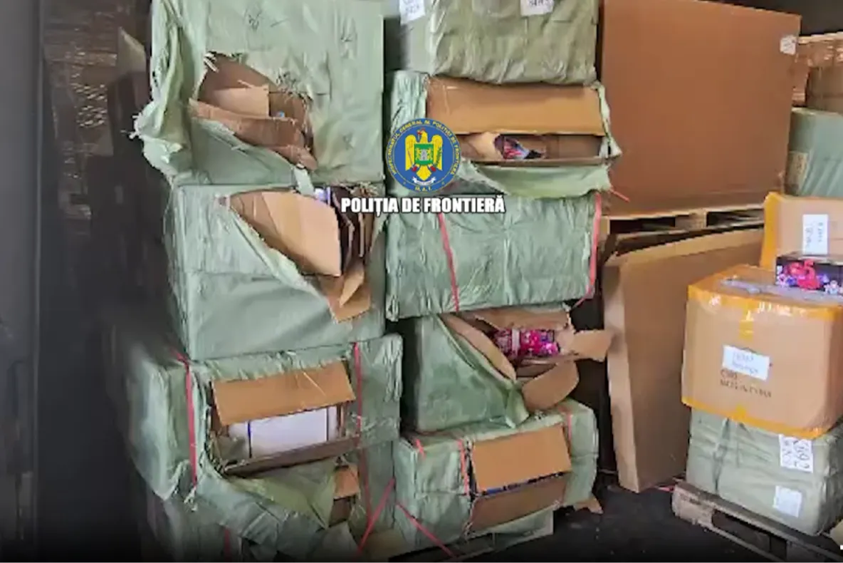 60.000 de jucării contrafăcute, găsite într-un container sosit din China. Bunurile au fost descoperite în Portul Constanța
