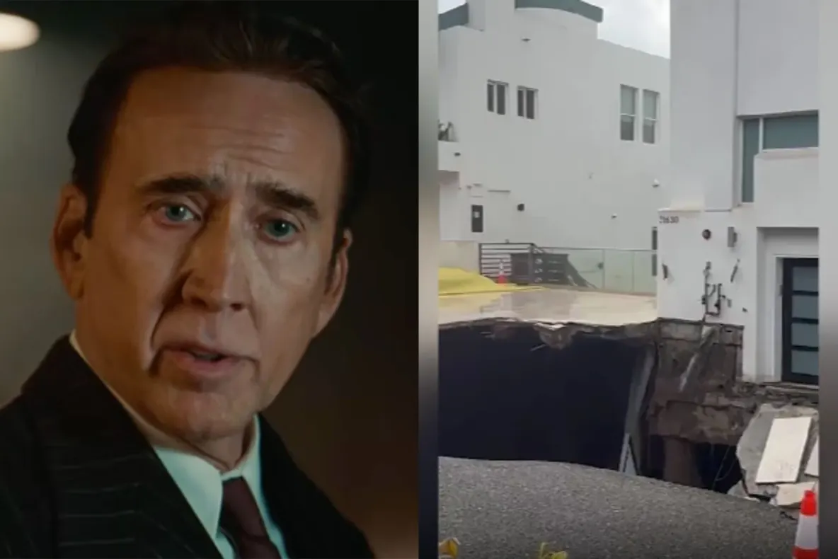 Drumul de acces către vila lui Nicolas Cage s-a surpat. Incidentul a provocat și o scurgere de gaze