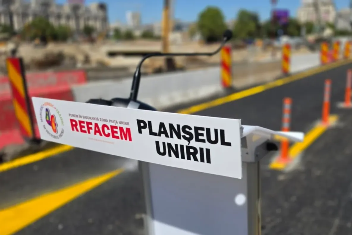 Se ridică restricțiile de circulație din Piața Unirii. Traficul revine la normal înainte de începerea școlii