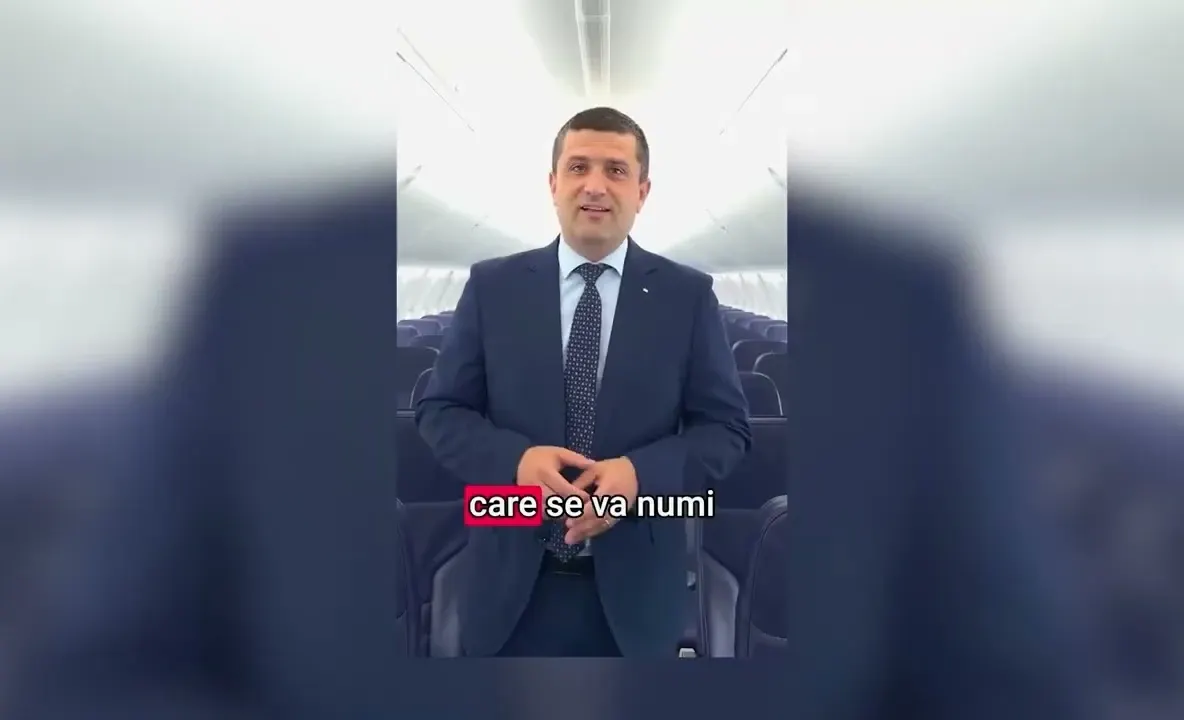 Radu Miruță, gafă în clipul de prezentare al noului avion TAROM. A stâlcit numele lui Ivan Patzaichin