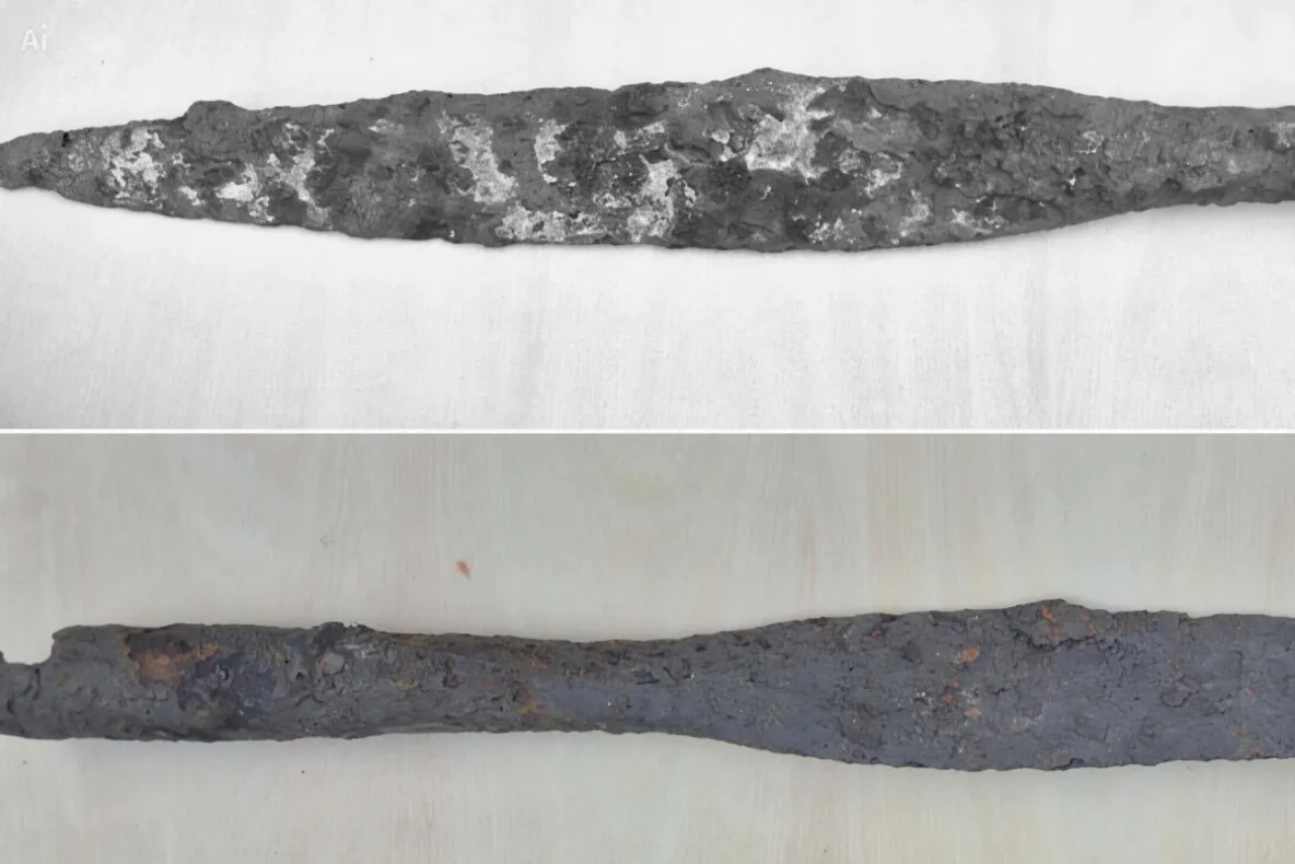 Descoperire rară la Buzău. Un vârf de lance din perioada lui Burebista, găsit aproape intact