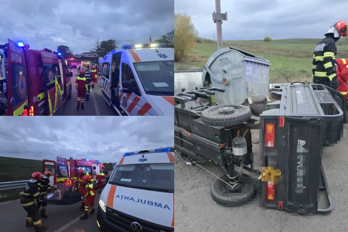 Accident tragic în Botoșani. O femeie de 48 de ani a murit, alte două persoane au fost rănite - FOTO