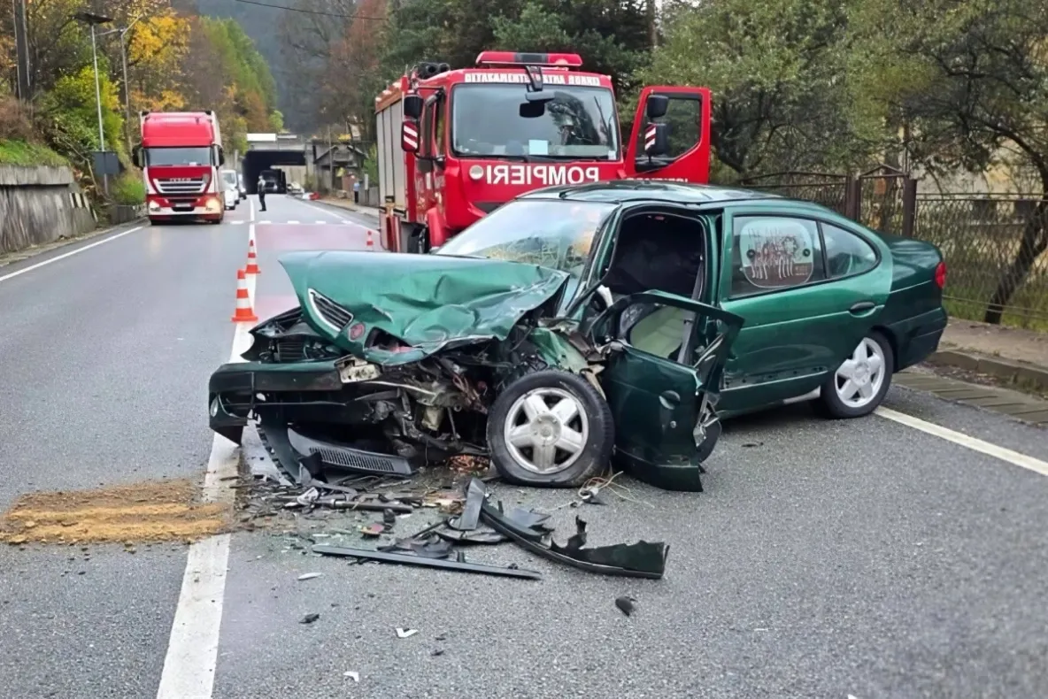 Accident grav pe DN 17, în Suceava: patru persoane rănite după ce un șofer ar fi adormit la volan