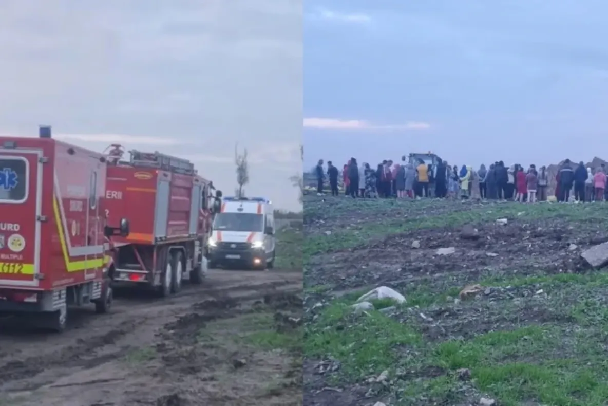 Un bărbat care căuta fier vechi, prins sub un mal de pământ în Călărași. Localnicii ar fi încercat să-l salveze pe cont propriu