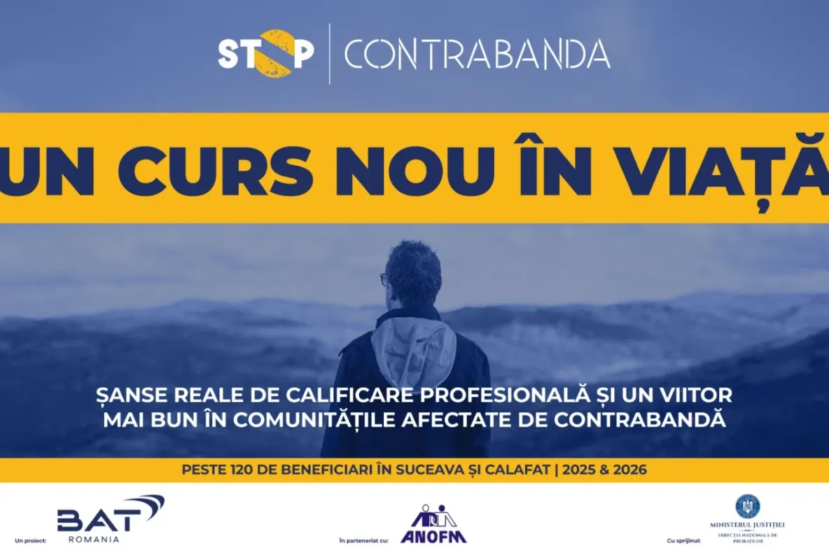 Programul ANOFM - BAT România continuă să genereze oportunități de angajare în comunitățile afectate de contrabandă