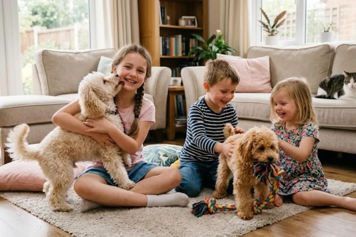 Caniche și Copiii: Cum se comportă în familie și cu alte animale