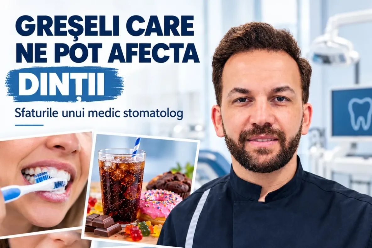 Greșelile care ne pot afecta dinții fără să ne dăm seama. Sfaturile unui medic stomatolog