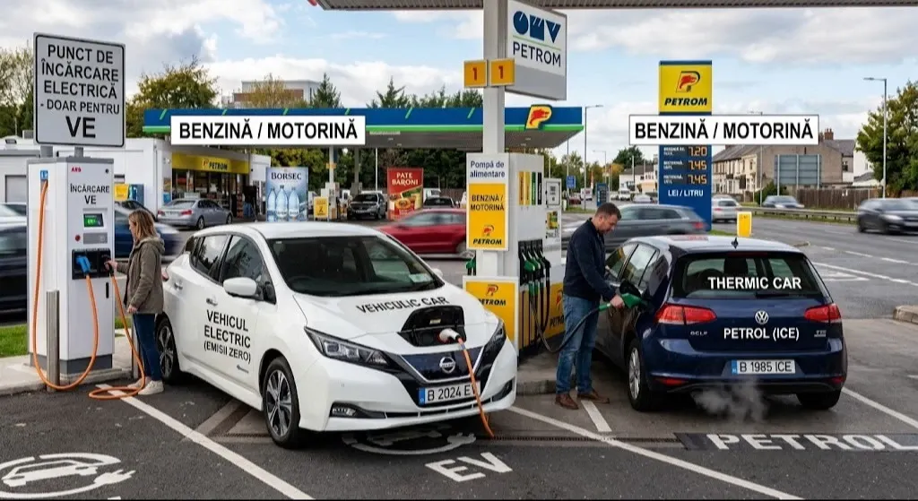 Electrică vs. motor termic: cât te costă, de fapt, fiecare kilometru în România