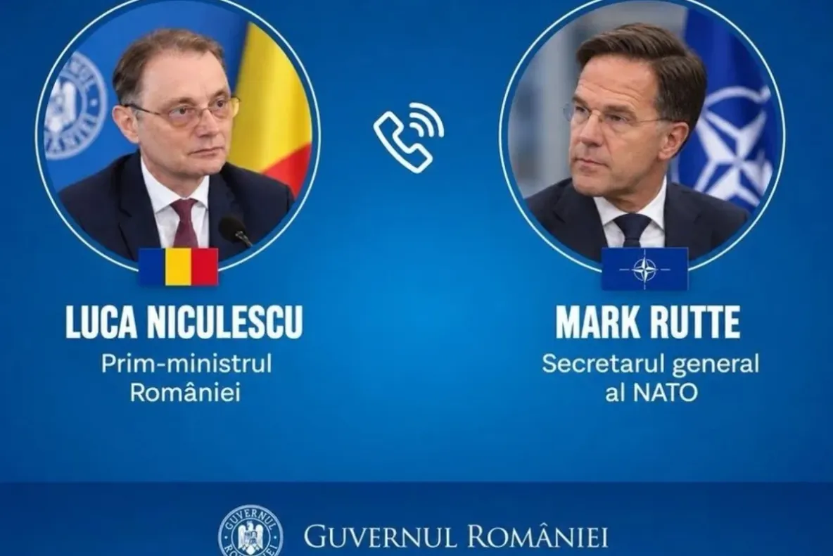 Luca Niculescu, discuție cu Mark Rutte, șeful NATO: Situația de securitate din Marea Neagră s-a deteriorat