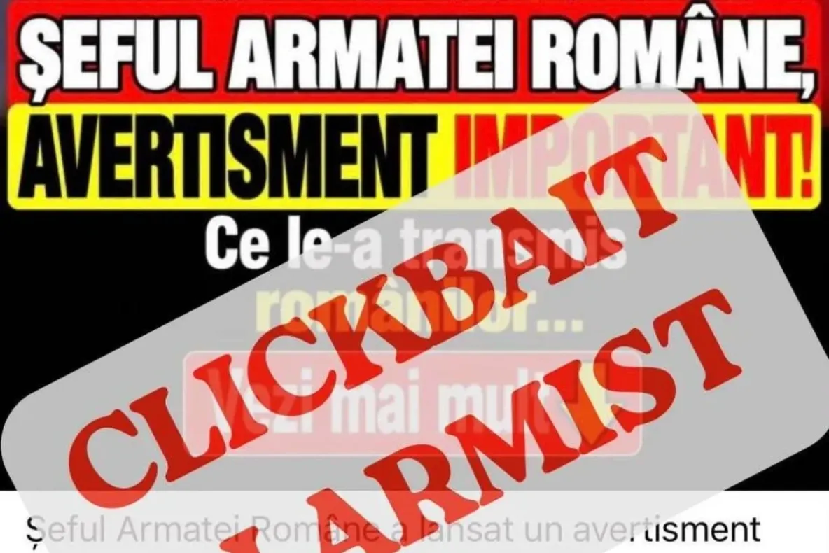Avertisment de la Ministerul Apărării: mesaje alarmiste despre șeful Armatei Române, distribuite pe Facebook. Ce trebuie să știe românii