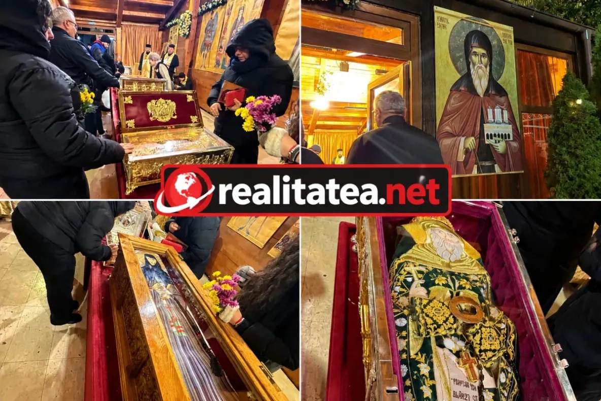 Mii de credincioși la racla cu moaștele Sfântului Dimitrie cel Nou. Pelerini din toată țara au venit în Capitală