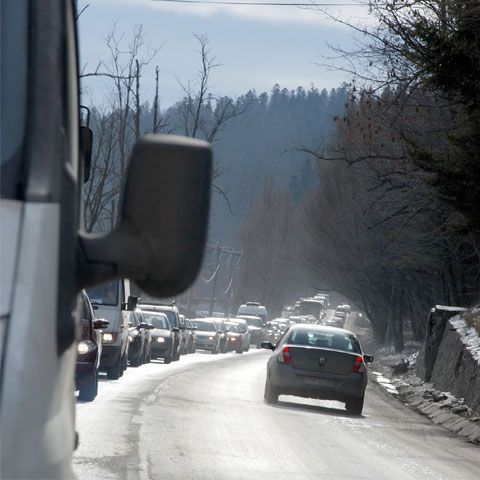 Circulaţie de coşmar sâmbătă pe Valea Prahovei