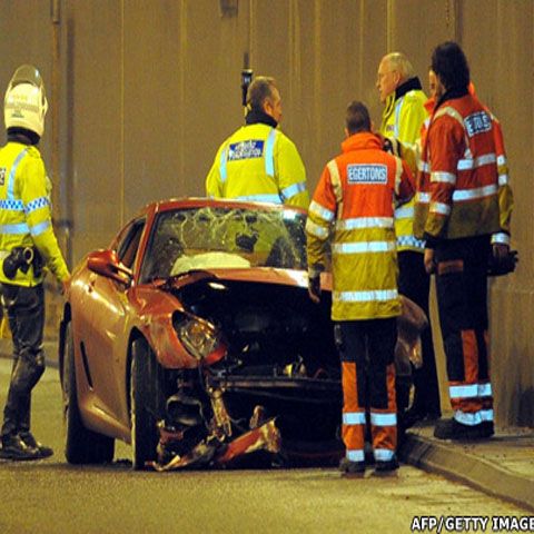 Cristiano Ronaldo a fost implicat într-un accident rutier, dar nu a fost rănit  - GALERIE FOTO