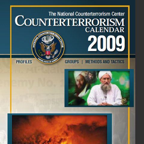 Calendar antiterorism, cu informaţii despre antrax şi portrete de lideri terorişti căutaţi, în SUA