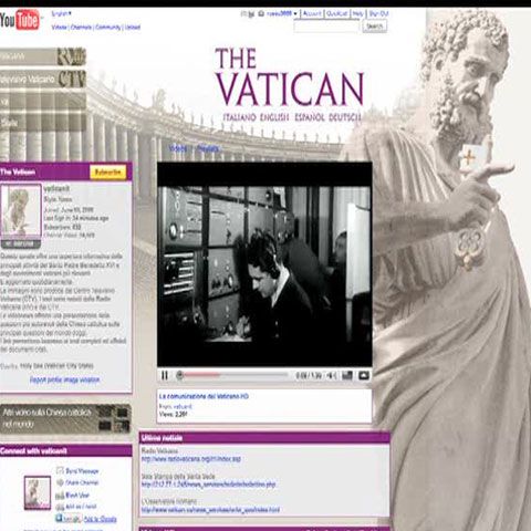 Papa Benedict al XVI-lea şi-a lansat propriul canal pe YouTube