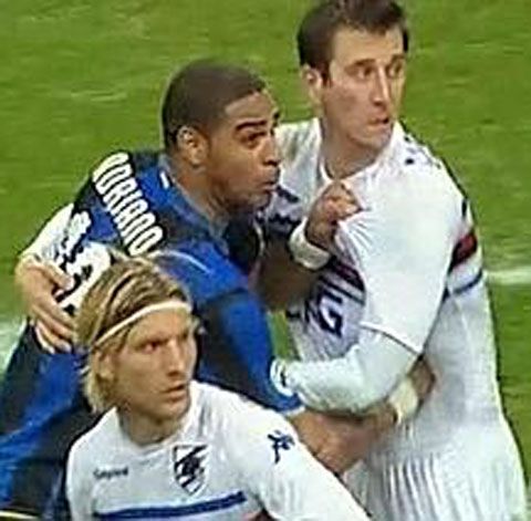 Adriano a fost suspendat trei etape în Serie A pe baza unor imagini video 