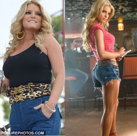 Jessica Simpson trece la categoria grea