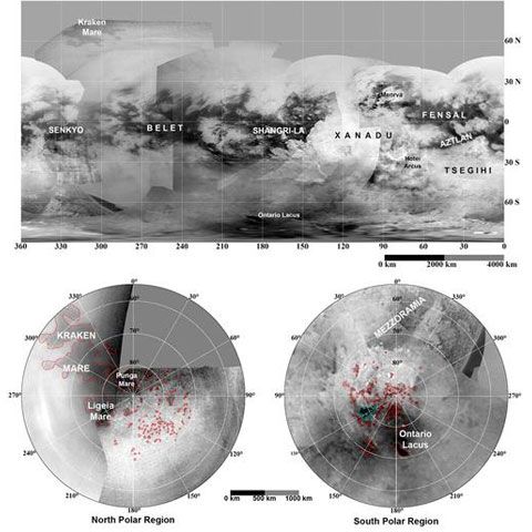 Lacurile de pe Titan, luna lui Saturn, sunt pline de hidrocarburi lichide
