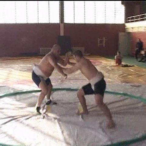 Foarte mulţi bulgari sunt pasionaţi de luptele sumo 