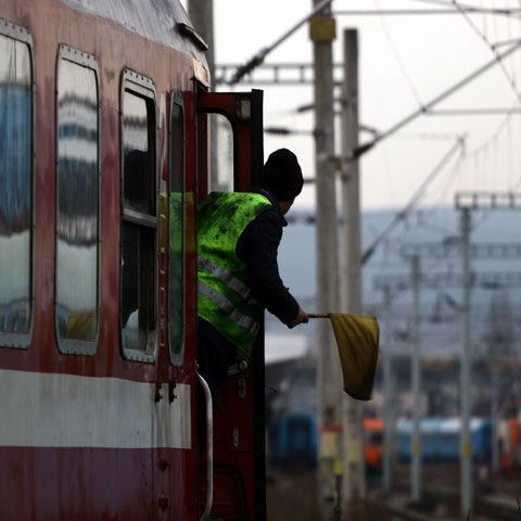 Cu trenul spre aeroportul din Otopeni